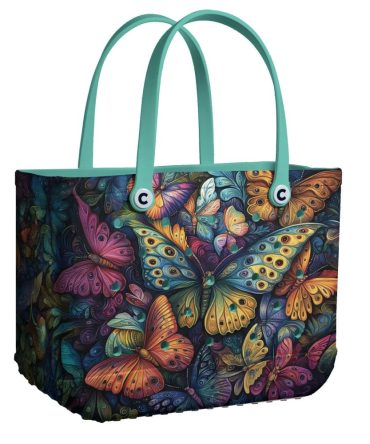 Colorful Butterfly Tote Bag – Stylish & Spacious Handbag For Everyday Use