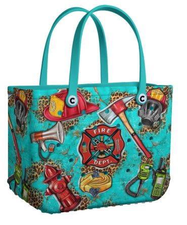 Stylish Firefighter-Themed Tote Bag - Durable, Trendy, And Spacious For Everyday Use