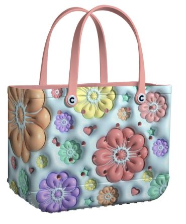 Vibrant Floral Tote Bag - Stylish, Durable & Waterproof For Everyday Use