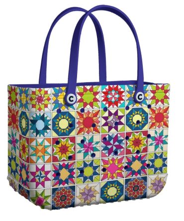 Vibrant Geometric Pattern Tote Bag – Stylish, Spacious & Eco-Friendly Shopper