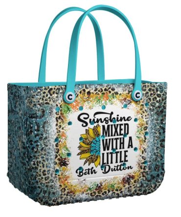 Trendy Leopard Print Tote Bag - Sunshine Mixed Design, Perfect For Summer Outings