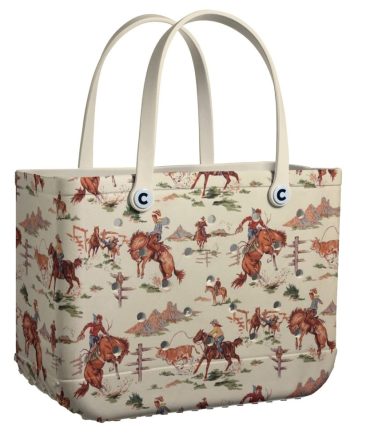Western Rodeo-Themed Tote Bag - Stylish, Durable, And Spacious - Perfect For Everyday Use