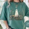 Cute Ghost in Wildflowers Shirt
