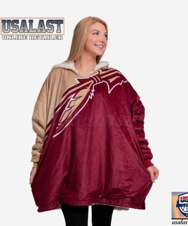 Florida State Seminoles Big Logo Blanket Hoodie Hoodie Blanket