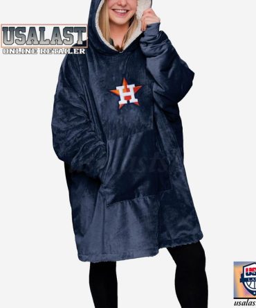 Mlb Houston Astros Dark Blue Blanket Hoodie Hoodie Blanket