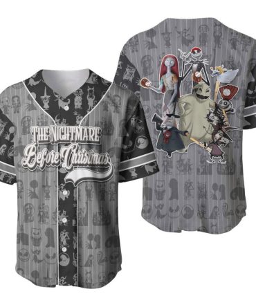 Nightmare Before Christmas Baseball Jersey – Unique Fan Apparel Gift