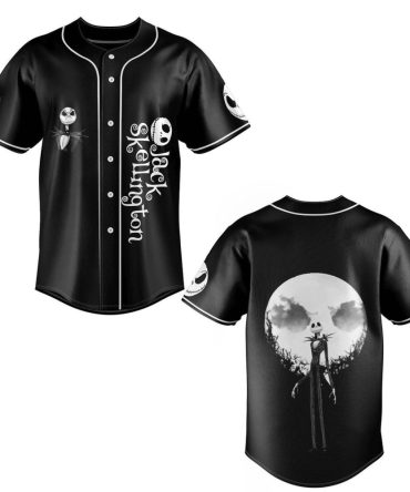 Jack Skellington Baseball Jersey - Unique Gift For Nightmare Before Christmas Fans!