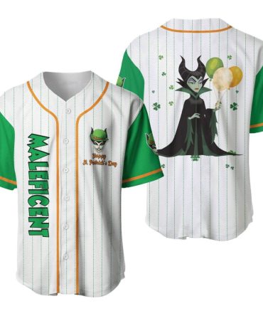 Maleficent St. Patrick'S Day Baseball Jersey – Festive & Unique Design