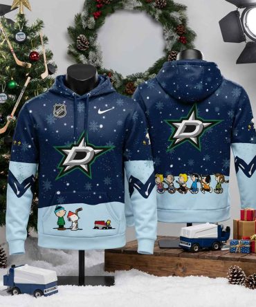 Dallas Stars Peanuts Holiday Specialty Hoodie