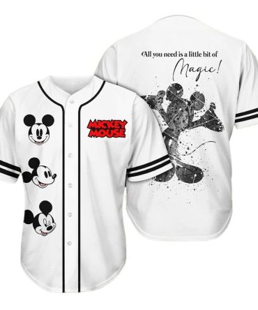 Magical Mickey Mouse Baseball Jersey – Stylish Disney Fan Apparel