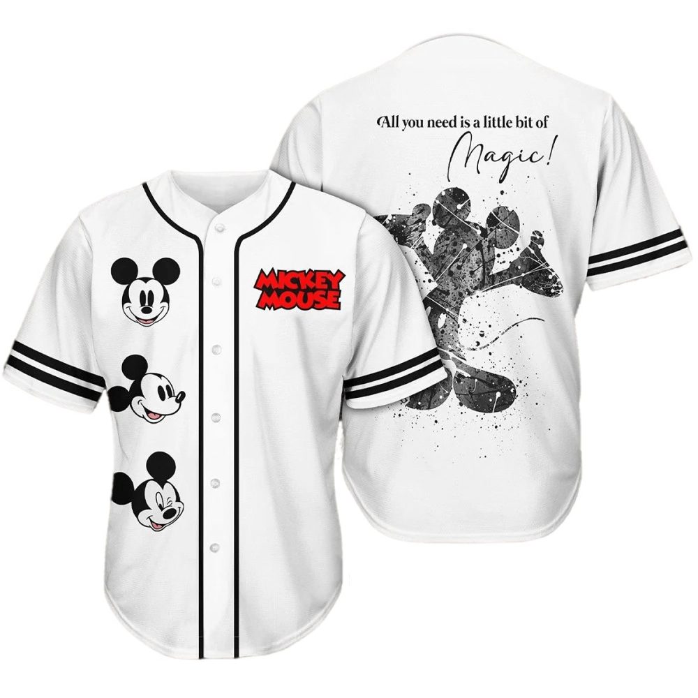 Magical Mickey Mouse Baseball Jersey – Stylish Disney Fan Apparel