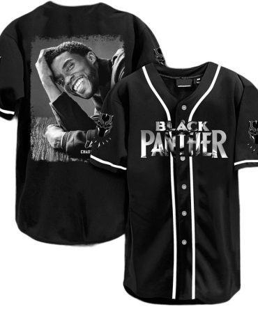 Premium Black Panther Baseball Jersey – Iconic Tribute Design – Comfortable & Stylish – Perfect Gift For Fans