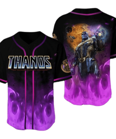 Epic Thanos Baseball Jersey – Cosmic Style For Marvel Fans , Limited Edition Gear