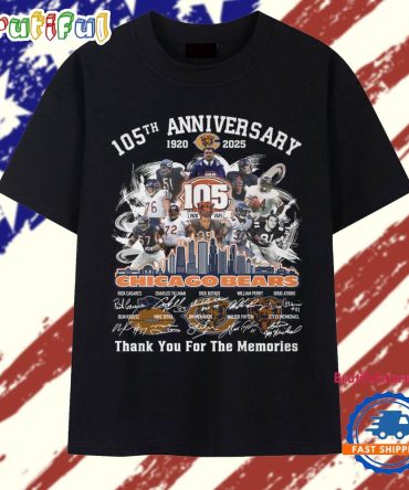 105Th Anniversary 1920-2025 Chicago Bears Thank You For The Memories Vintage T Shirt