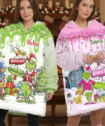 Welcome To Wholeville - Personalized Stole Christmas Blanket Hoodie