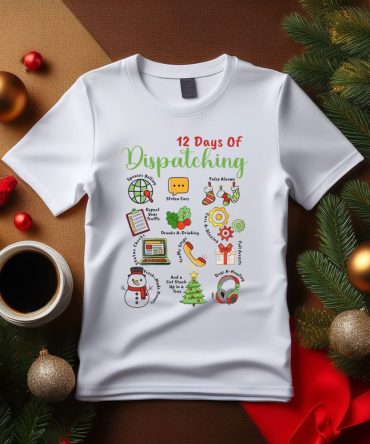12 Days Of Dispatching Christmas Shirt