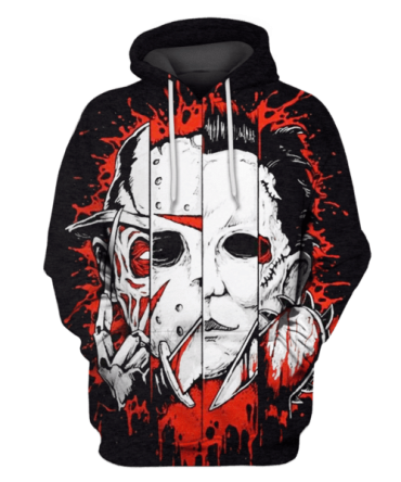 Halloween Shirt Horror Shirt Horror Killers Freddy Krueger Michael Myers Hoodie Horror Hoodie