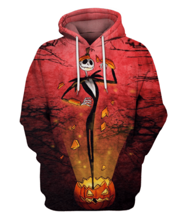 Dn Shirt Tnbc T-Shirt Jack Skellington Pumpkin Light Red Hoodie Tnbc Hoodie Dn Hoodie