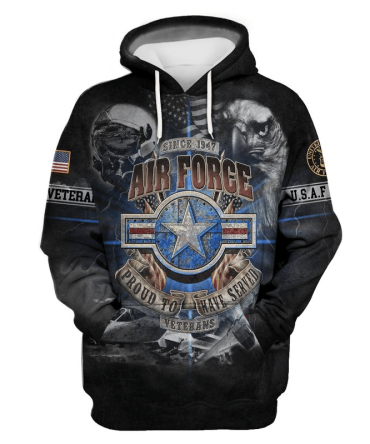 Veteran Hoodie Us Air Force Hoodie Proud To Have Served Aop Shirt