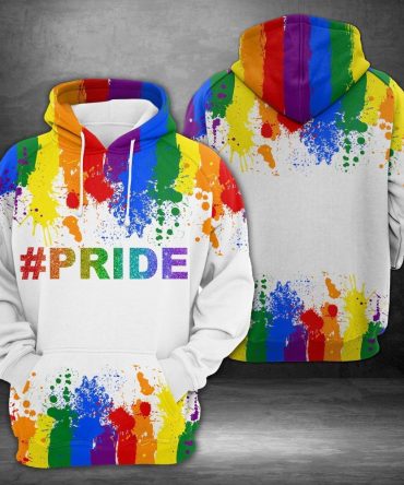 Lgbt Hoodie Pride Splatter Lgbt Rainbow Color Hoodie Pride Month Gift