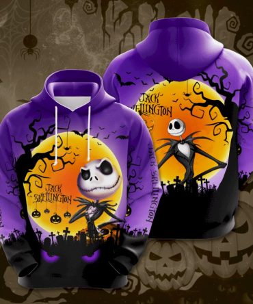 Tnbc Hoodie Jack Skellington Halloween Night Purple Hoodie