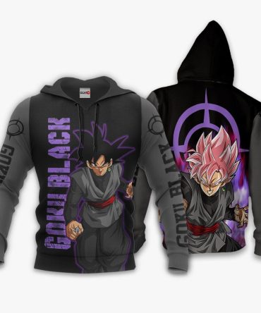Dragon Ball Hoodie Goku Black Super Saiyan Rose Black Grey Hoodie Goku Hoodie