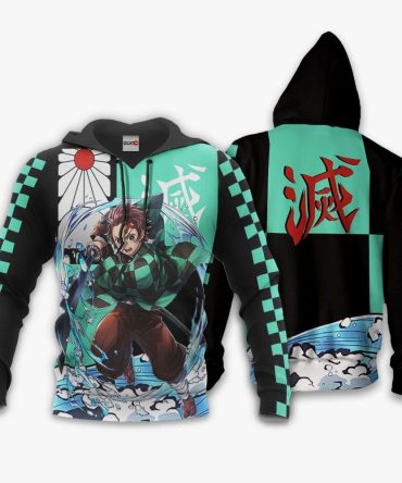 Demon Slayer Hoodie Kyojuro Rengoku Fire Orange Black Hoodie Demon Slayer