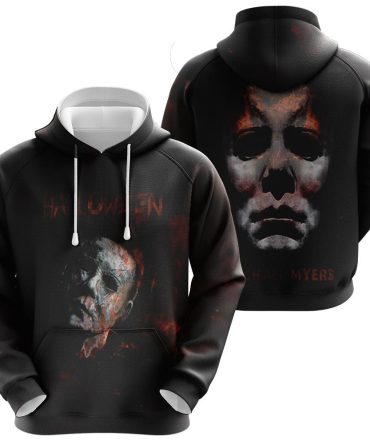 Halloween Hoodie Michael Myers Hoodie Halloween Michael Myers Scary Face Black Hoodie Horror Hoodie