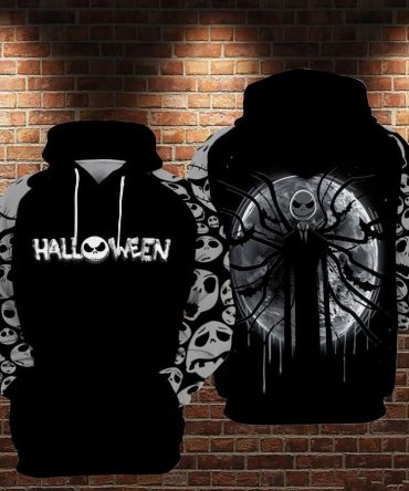 Hoodie Disney  Hoodie  Jack Skellington Slender Man Black Hoodie