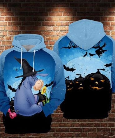 Halloween Hoodie Dn Halloween Hoodie Witch Eeyore Halloween Blue Hoodie Winnie The Pooh Hoodie