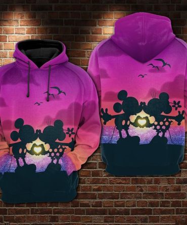 Dn Hoodie Minnie Hoodie Minnie And Mn The Twilight Kiss Pink Hoodie