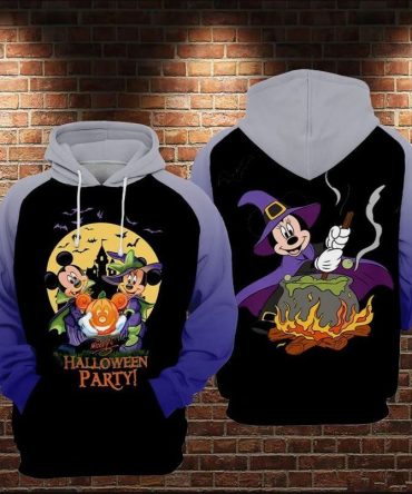 Halloween Hoodie Dn Halloween Hoodie Minnie And Mn Halloween Party Black Blue Hoodie Mn Hoodie