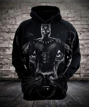 Marvel Hoodie Black Panther Hoodie Black Panther 3D Black Hoodie