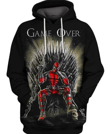 Marvel Hoodie Deadpool Hoodie Deadpool Got Crossover Game Over Hoodie