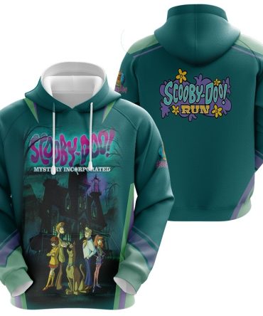 Halloween Hoodie Scooby Doo Hoodie Scooby Doo Run Mystery Incorporated Mansion Castle Hoodie