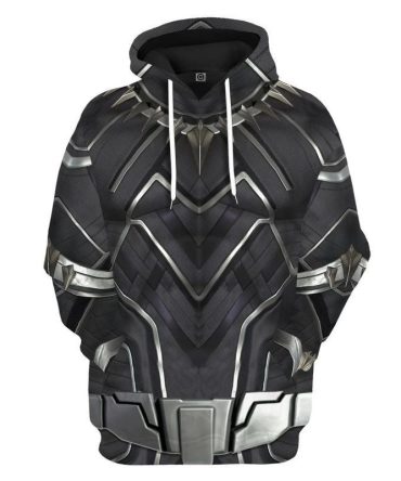 Marvel Hoodie Black Panther Hoodie Black Panther Suit Costume Black Hoodie