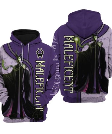 Disney Hoodie Disney Villain Maleficient Purple Hoodie