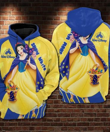 Dn Snow White Hoodie Snow White And The Seven Dwarfs Blue And Yellow Hoodie