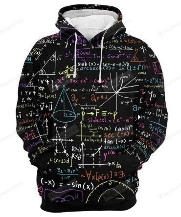 Math Hoodie Math Algebra Geometry Black Hoodie
