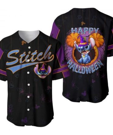 Stitch Halloween Baseball Jersey – Spooky Fun Costume Shirt For Fans