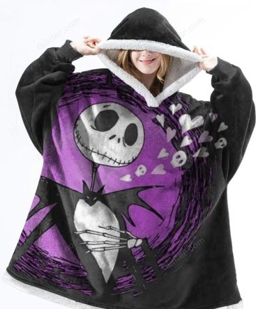 Cozy Jack Skellington Wearable Blanket Hoodie – Warm & Stylish For Fans