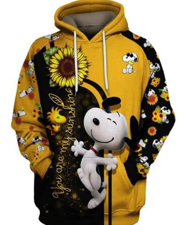 You Are My Sunshine Snoopy Hoodie , Snoopy Hoodie - Trendy All Over Print
