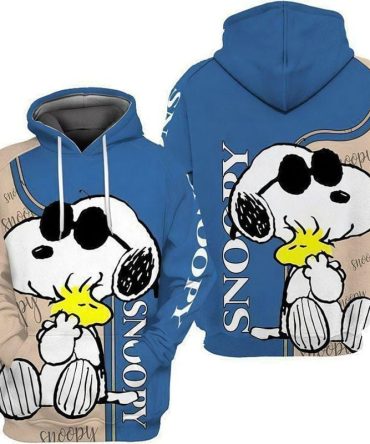 Disney Snoopy Cute Lover 3D Hoodie Zip Hoodie 1018 , Snoopy Hoodie - Trendy All Over Print