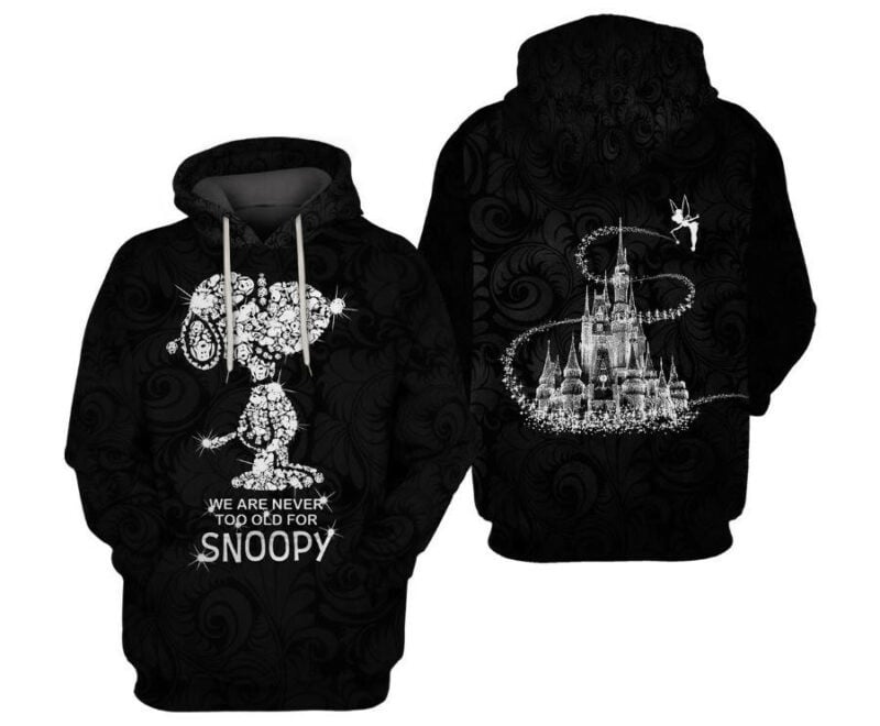Peanuts Snoopy 3D Hoodie Zip Hoodie , Snoopy Hoodie - Trendy All Over Print