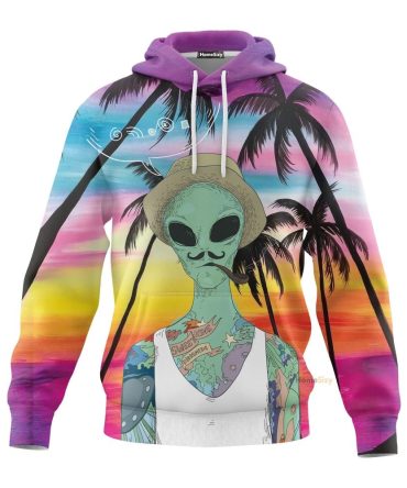 Alien Smoking Custom Hoodie