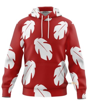 Lilo Hawaiian Floral Leaves Hoodie