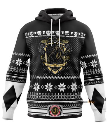 Black Power Ranger Christmas Hoodie
