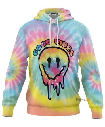 Good Vibes Smiley Face Hoodie