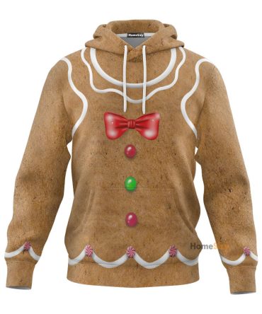 Gingerbread Christmas Cosplay Costume Hoodie