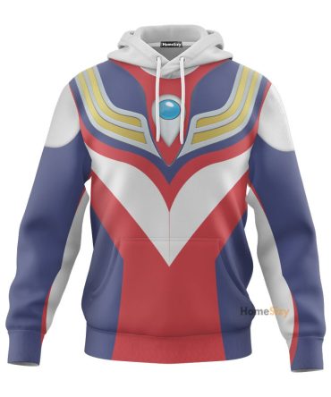 Power Rangers Ultraman Tiga Cosplay Costume Hoodie
